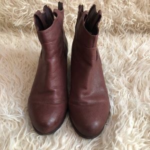 Sam Edelman brown leather ankle boots